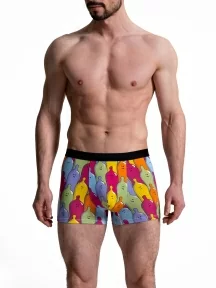 Мужские бесшовные трусы-боксеры Oemen, MB098, рис. 098 МУЛЬТИКОЛОР